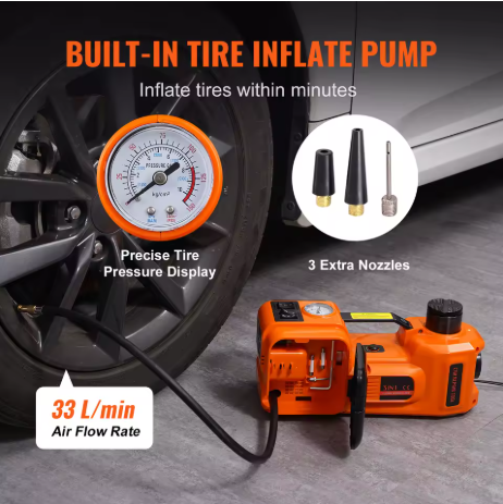 AutoPocketGear™ 5-Ton Electric Hydraulic Car Jack Kit